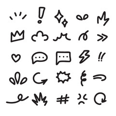 Hand drawn vector doodles