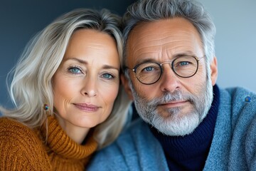 Older couple exploring the interior of a retirement house while planning their dream transition to a new home