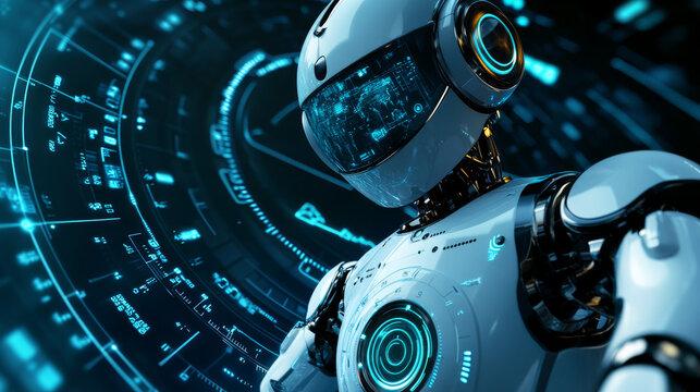 Deadline isometric landing page, Large note pad calendar with impotant date or due, round clock and artificial intelligence robot. Time management and work organization 3d vector line art web banner