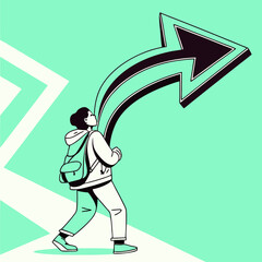 The girl with the arrow