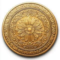 Fototapeta premium Circular Gold Decorative Art
