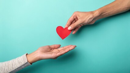 Minimalist Symbolic Concept of Love and Kindness