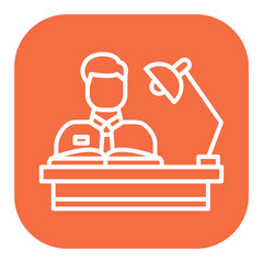 Student Reading Book Icon