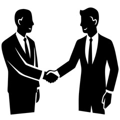 Obraz premium Business Handshake Between Two Professionals – Corporate Agreement & Partnership Concept