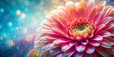 Obraz premium Macro Abstract Floral Background for Certificate Design - Text Space