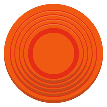 clay targets top view, skeet shooting , Clay disc flying targets.