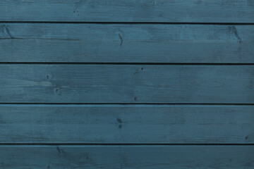 texture of wooden planks painted blue color