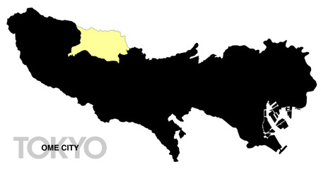 東京都青梅市の位置地図 境界線無_2