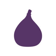 Flat Color Vector Set of Fresh Fruits and Vegetables on White Background