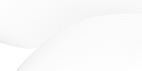 Fototapeta premium Abstract vector background with black wavy lines. EPS10, wave element for design. Digital frequency track equalizer. Stylized line art background. 