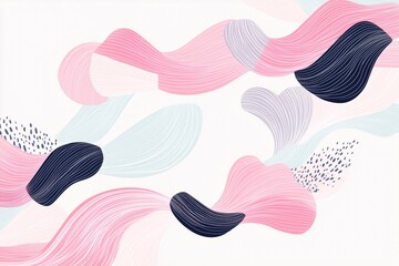 Abstract pastel colors shapes floating and moving background