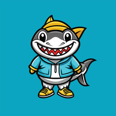 Fierce Shark Vector Illustration for EPS 10 Files