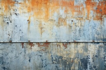 Obraz premium Galvanized wall backgrounds rust deterioration.