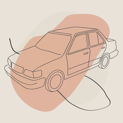 vector illustration of a car
