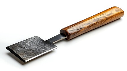 3D Illustration of Chisel Tool Over White Background with Clipping Path..