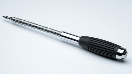 Screwdriver on White Background Detailed View..