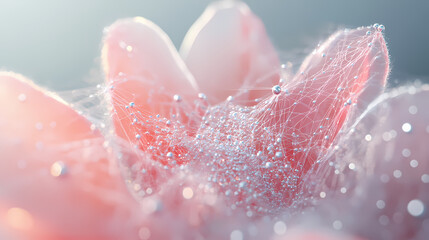 macro flower interwoven petal