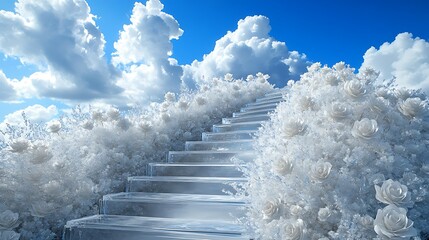 White rose stairway to heaven