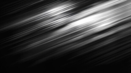 Striking abstract composition featuring dynamic silver streaks on a dark background creating a sense of motion and energy with high contrast lighting for dramatic effect