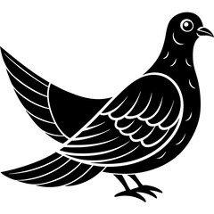 Obraz premium Dove Vector Generative AI | Line Art Design & Graphics