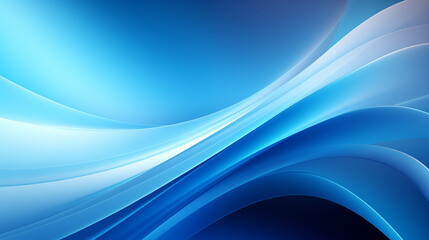 Colored blue waves in light tones, light blue, abstract, background, color image, base, banner, without people, advertisement, glowing, copy space, ai