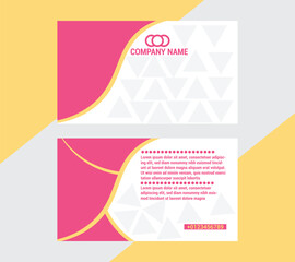 Fototapeta premium Modern Business Card Design Professional Black, Orange Template 