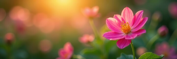 Vibrant bloom, shallow depth of field, rule of thirds ,  background,  soft focus