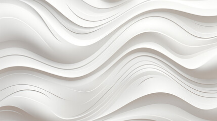 White background, smooth curves, plastic, abstract curvy texture, horizontal template, minimal banner, no people, ai