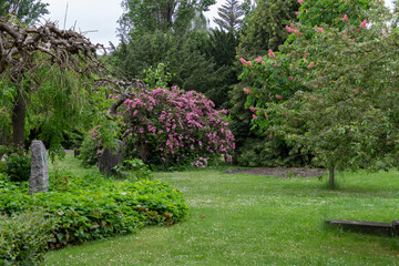 The tranquil and serene atmosphere of Assistens Cemetery in Copenhagen, Denmark, where famed Danish...