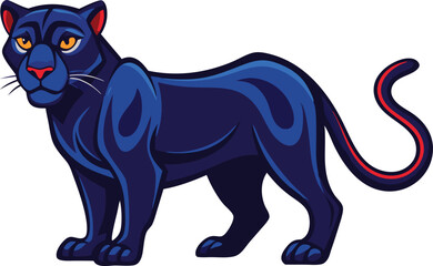 Obraz premium A Panther vector art illustration