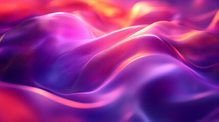 Fototapeta premium Colorful Abstract: A vibrant and captivating abstract landscape of fluid forms and radiant colors, evokes a sense of movement and energy.