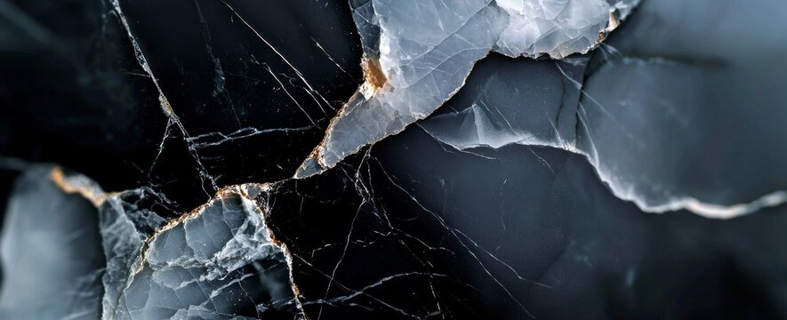 The natural texture of black marble provides a high-resolution backdrop for design art work, including skin tile wallpaper and stone ceramic art wall interiors