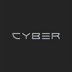 Modern Cyber Lettermark Logo - Perfect for tech startups, cybersecurity firms, and digital agencies. Clean, sleek design ideal for branding, websites, and marketing materials. Buy now on microstock