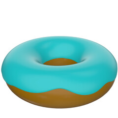 3D Blueberry Donut 