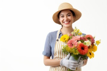 Woman women gardening smiling.