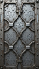 Metal background. Pattern for wallpapers, covers, wall decorations. Oil paint