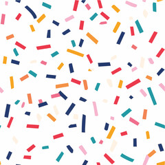 Fun confetti paper seamless repeat pattern