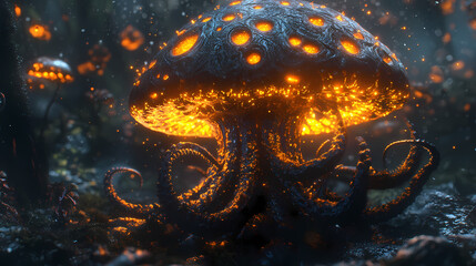 mysterious alien mushroom spores