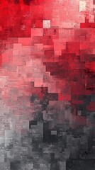 Distressed gray-red grunge texture featuring a weathered surface with rough details, creating a rustic, aged effect for creative and industrial designs