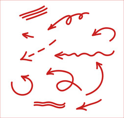 Abstract background arrows going down, right, up. Vector illustration. Abstract background with red  paper arrows. 