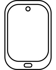 Calendar Line Art Icon Isolated