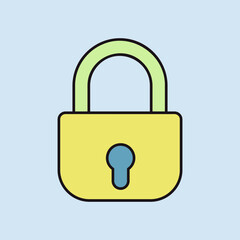 Security lock icon. Privacy and data protection