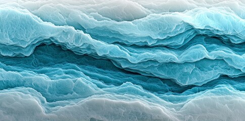 Obraz premium A modern and elegant seamless pattern featuring abstract blue and white waves, suitable for various design applications including textiles, packaging, and interior decor