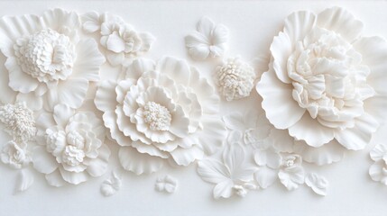 Flour and baking ingredients, white flour and sugar spread on a clean surface, ideal for cooking and baking recipes.