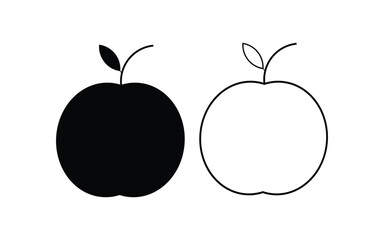 vector illustration of an apple