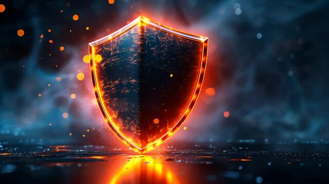 Fiery Shield: A Symbol of Protection and Security