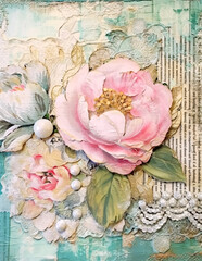 Watercolor landscape background