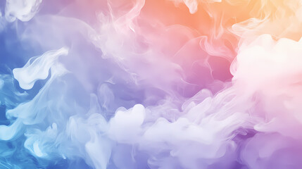 Fototapeta premium Delicate smoke wisps swirling for peaceful and meditative visuals in wellness, lifestyle, and calming atmosphere projects. Whispering Threads. Illustration