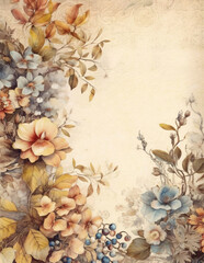 Watercolor landscape background