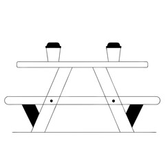 People dining at a table vector illustration